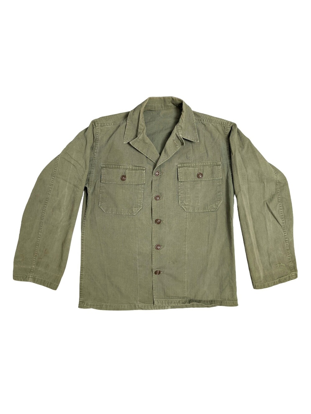 US M1947 HBT Herringbone Twill Utility Field Shirt - Medium